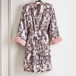 Pottery Barn Glinda Wicked Robe: Pink and Black Floral